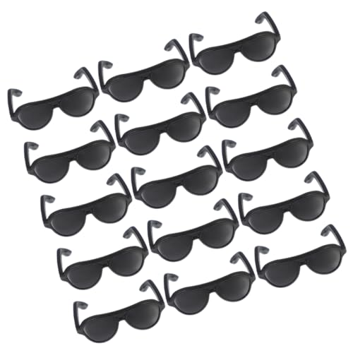 HOMOBABE 24Stücke Mini Sonnenbrillen für Puppen Stilvolles Zubehör für Puppen Sicheres und Leichtes Material Brillen Requisiten für Kreative Rollenspiele für von HOMOBABE