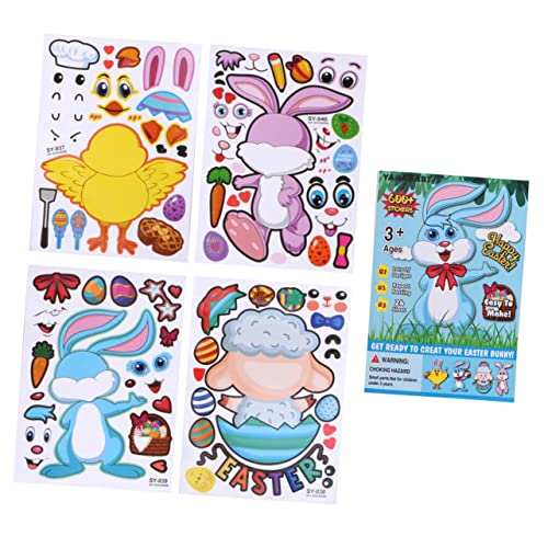 HOMOBABE 25blätter Easter Sticker Für Junge Mädchen Mit Verschiedenen Designs Selbstgestaltbare Aufkleber Für Ostern Feier Kreative Bastelprojekte Und Spielzubehör Und Sicher von HOMOBABE