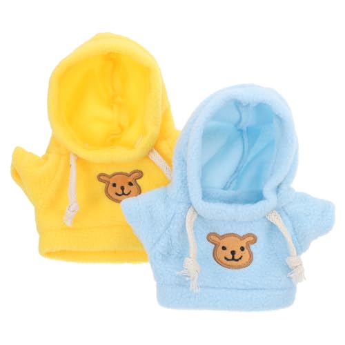 HOMOBABE 2Stücke Hoodie Kleidung für Plüschbären Weiche DIY Zubehör für Puppen Blaues und Gelbes Sweatshirt Perfektes Outfit für Kuscheltiere und Bärenkostüme HOMOBABE 2Stücke Hoodie Kleidung für Plüschbären Weiche DIY Zubehör für Puppen Blaues und Gelbes Sweatshirt Perfektes Outfit für Kuscheltiere und Bärenkostüme von HOMOBABE