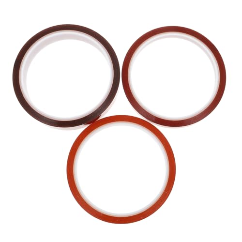 HOMOBABE 3 Rollen Hitzebeständiges Klebeband Hitzefestes Isolierband Wärmebeständiges Sublimationsband für Elektronik und Batteriereparatur Langlebig und Vielseitig Einsetzbar von HOMOBABE