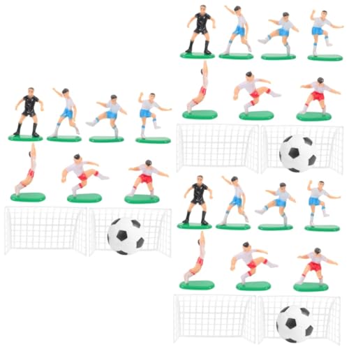 HOMOBABE 3 Sätze Fußball Themen Tortendekoration mit Fußballtoppern für Kuchen und Cupcakes für Geburtstagsfeiern und Diy Backprojekte für und Einfache Anwendung von HOMOBABE
