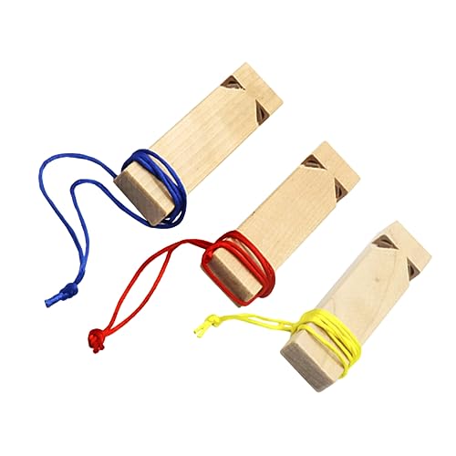 HOMOBABE 3 Stück Teiliges Holzpfeifen für DIY Malpfeifen Musikinstrument für Partys und Geburtstage Tolle Geräusche Wie eine Dampflok Zufällige Farbe Zufällige Farbe von HOMOBABE