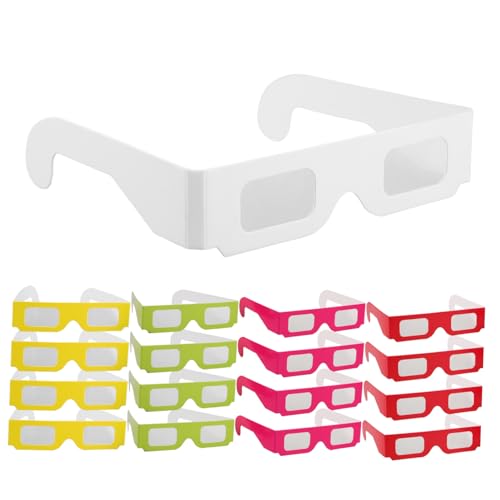 HOMOBABE 30 Stück Rainbow Partybrillen Farbige Papiereyewear für Geburtstagsfeiern Konzerte und Festivals mit Faszinierenden Visuellen Effekten und Einzigartigem Design HOMOBABE 30 Stück Rainbow Partybrillen Farbige Papiereyewear für Geburtstagsfeiern Konzerte und Festivals mit Faszinierenden Visuellen Effekten und Einzigartigem Design von HOMOBABE