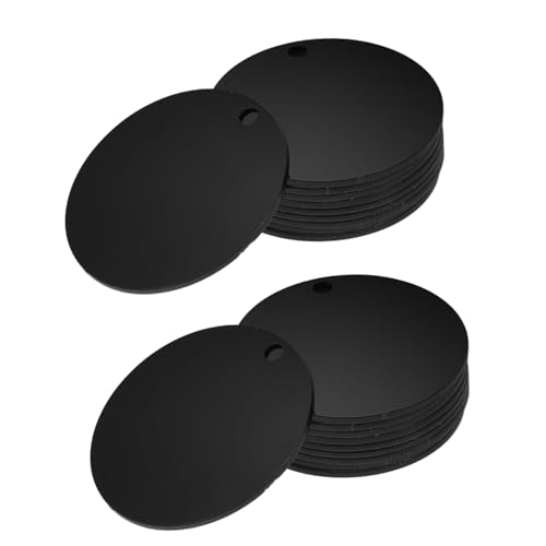 HOMOBABE 30 Stück Teiliges Acryl Rundrohling Beidseitig Beschreibbare Blank Runden für DIY Schlüsselanhänger Armbänder Halsketten Langlebiges Vielseitiges Bastelzubehör für Dekoration von HOMOBABE