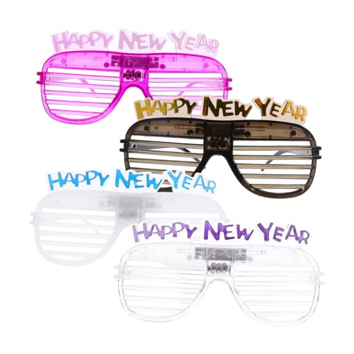 HOMOBABE 4 Stück Luminous Partybrille für Neujahrsfeiern LED Shutter Shades als Kreative Accessoires für Bar und Veranstaltungen für Festliche Zufällige Farbe HOMOBABE 4 Stück Luminous Partybrille für Neujahrsfeiern LED Shutter Shades als Kreative Accessoires für Bar und Veranstaltungen für Festliche Zufällige Farbe von HOMOBABE