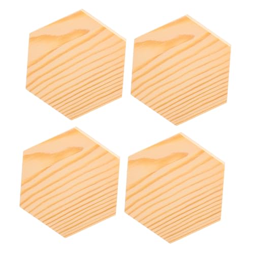 HOMOBABE 4 Stück Teiliges Sechseckige Rohholzscheiben aus Kiefernholz zum Basteln Malen DIY Handwerk Kreativität Fördern Holzstücke für Individuelle Dekoration HOMOBABE 4 Stück Teiliges Sechseckige Rohholzscheiben aus Kiefernholz zum Basteln Malen DIY Handwerk Kreativität Fördern Holzstücke für Individuelle Dekoration von HOMOBABE