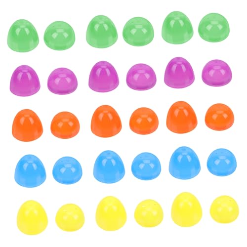 HOMOBABE 40 Stück Cartoon-osterei- Geschirr Große Eier Künstlich Stuffer Befüllbar Ostervorräte Eiförmige Geschenkboxen Ei-überraschungsspielzeug Dekorative Ostereier Plastik von HOMOBABE