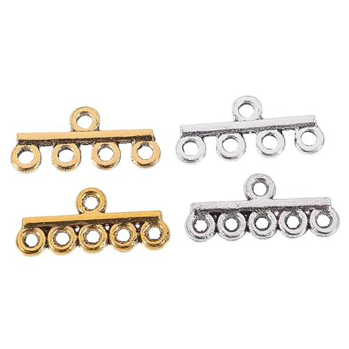 HOMOBABE 40 Stück Teiliges DIY Schmuckverschluss für Halsketten und Armbänder Robuste Kettenverschlüsse in Antik Silber und Gold Vielseitige Schmuckverbinder für Schmuckherstellung von HOMOBABE