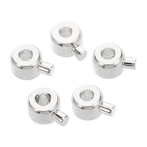 HOMOBABE 5 Stück Kupfer Crimpperlen für Schmuckherstellung Hochwertige Stopperperlen für Armbänder und Einfach zu Verwenden Langlebig und Leicht zu Reinigen von HOMOBABE