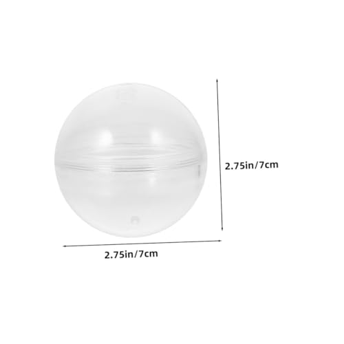 HOMOBABE 5 Stück Transparente Stabile Kunststoffkapseln Befüllbare Runde Aufbewahrungsboxen für Spielzeugautomaten Partygeschenke und Sammlerstücke von HOMOBABE