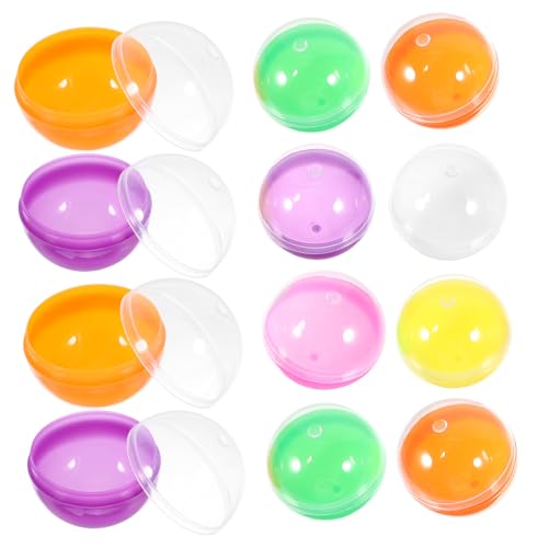 HOMOBABE 50 Stück Befüllbare Runde Kunststoffbälle Bunte Kapseln für Kaugummiautomaten DIY Bastelprojekte und Party Dekoration für und Tombolas HOMOBABE 50 Stück Befüllbare Runde Kunststoffbälle Bunte Kapseln für Kaugummiautomaten DIY Bastelprojekte und Party Dekoration für und Tombolas von HOMOBABE