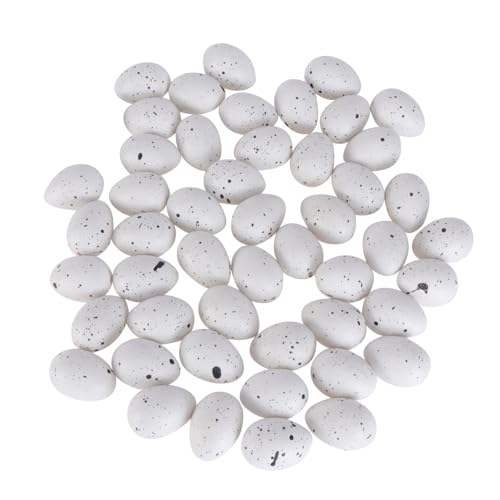 HOMOBABE 50 Stück Ostereier Gesprenkelte Eier Zum Basteln Mini Eier Gesprenkelte Eier Kotzeier Ei Lustige Eier In Hühnerform Styroporbälle Spielzeugeier Mini Basteleier von HOMOBABE