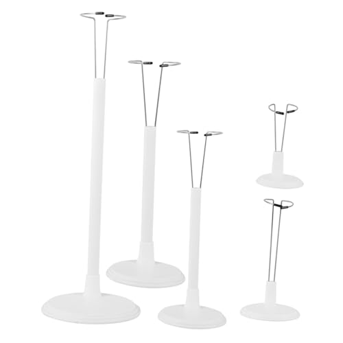 HOMOBABE 5Stücke Puppenständer Höhenverstellbare Figuren Display Halter für Kleine Puppen Stabile Unterstützung für Optimale Präsentation Ihrer Sammlung von HOMOBABE
