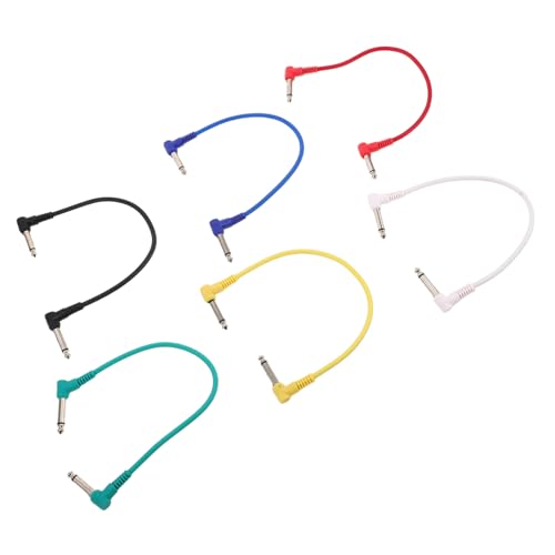 HOMOBABE 6 Stück Gitarren Patchkabel für Gitarre und Effektpedale Robustes Audiokabel mit Langlebiger Konstruktion Kompatibel mit Gitarren und Bass Effektgeräten Farbig für Studio und HOMOBABE 6 Stück Gitarren Patchkabel für Gitarre und Effektpedale Robustes Audiokabel mit Langlebiger Konstruktion Kompatibel mit Gitarren und Bass Effektgeräten Farbig für Studio und von HOMOBABE