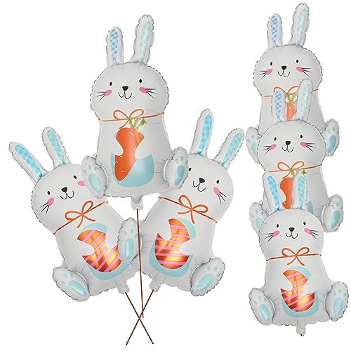 HOMOBABE 6 Stück Osterhasen-ballon Geformt Hasenballon Ballons Dekoration Karikatur Party Liebenswert Ö Weiß Jumbo Kaninchen Urlaub Schüttgut Dekorationen Klein Groß Rosa Aluminiumfolie HOMOBABE 6 Stück Osterhasen-ballon Geformt Hasenballon Ballons Dekoration Karikatur Party Liebenswert Ö Weiß Jumbo Kaninchen Urlaub Schüttgut Dekorationen Klein Groß Rosa Aluminiumfolie von HOMOBABE