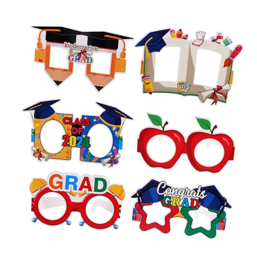 HOMOBABE 6 Stück Papiergläser Abschlussbrille 2024 Abschlussbild rahmen Verkaufsstand Party Abschlusspapierbrille Abschluss-Sonnenbrille Abschlussfeier Brille Abschlussfotobrille HOMOBABE 6 Stück Papiergläser Abschlussbrille 2024 Abschlussbild rahmen Verkaufsstand Party Abschlusspapierbrille Abschluss-Sonnenbrille Abschlussfeier Brille Abschlussfotobrille von HOMOBABE
