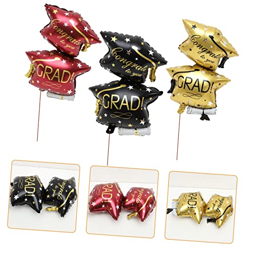 HOMOBABE 6Stücke Abschlussballons und Aluminiumfolie Party Deko für Fotografien und Festlichkeiten für Abschlussfeiern und Feierliche Anlässe HOMOBABE 6Stücke Abschlussballons und Aluminiumfolie Party Deko für Fotografien und Festlichkeiten für Abschlussfeiern und Feierliche Anlässe von HOMOBABE