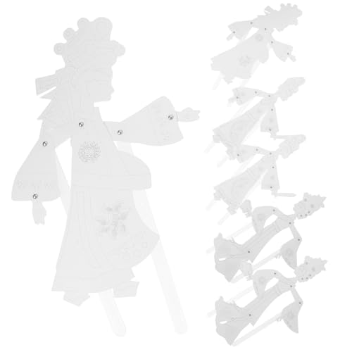 HOMOBABE 6Stücke DIY Schattenpuppenspiel Teilig Traditionelles Chinesisches Kreativität und Praktischen Fähigkeiten Leicht und Tragbar für Dekoration von HOMOBABE