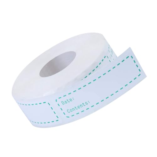 HOMOBABE Aufbewahrungsaufkleber mit Englischem Datumsaufdruck Selbstklebend Umweltfreundliches Papier Ablösbar Praktisch zum Beschriften von Gefrieretiketten Geeignet für Küche und HOMOBABE Aufbewahrungsaufkleber mit Englischem Datumsaufdruck Selbstklebend Umweltfreundliches Papier Ablösbar Praktisch zum Beschriften von Gefrieretiketten Geeignet für Küche und von HOMOBABE