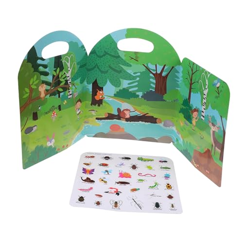 HOMOBABE Aufkleberbuch für Kleinkinder Lehrreiches und Wiederverwendbares Aufkleberbuch Lustiges Vorschullernspielzeug für Frühes Lernen und Kreative Spiele HOMOBABE Aufkleberbuch für Kleinkinder Lehrreiches und Wiederverwendbares Aufkleberbuch Lustiges Vorschullernspielzeug für Frühes Lernen und Kreative Spiele von HOMOBABE