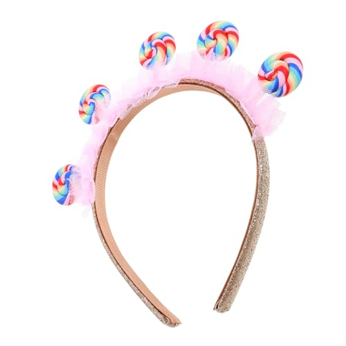 HOMOBABE Buntes Lollipop Stirnband für Süßigkeiten Haarband mit Lebendigen Dekorationen für Geburtstagsfeiern und Festivals Flexibel und Langlebig von HOMOBABE