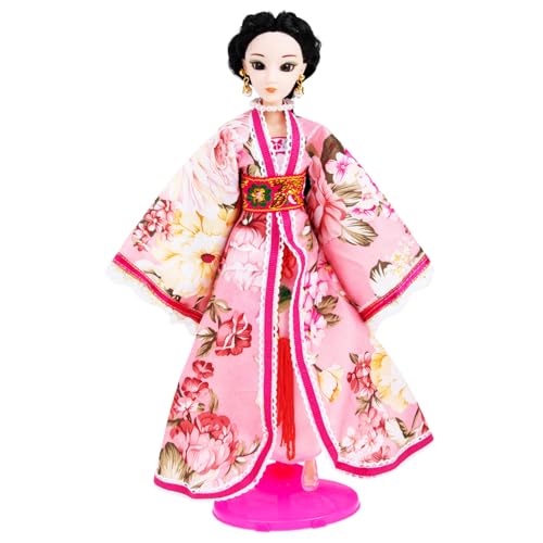 HOMOBABE Chinesische Han Doll mit Traditioneller Kleidung Puppe für Mädchen für Rollenspiele und Dekoration aus Sicheren Materialien Gestaltet von HOMOBABE