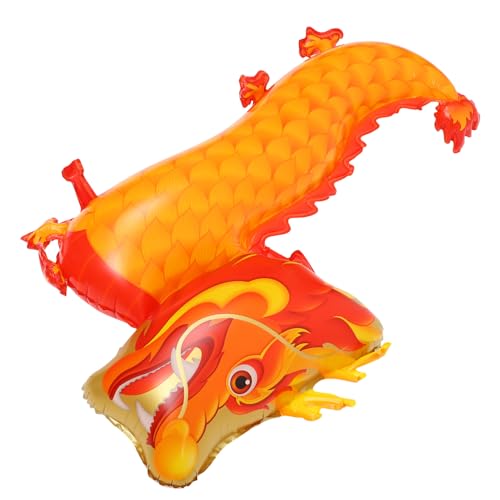 HOMOBABE Drachenballon für Neujahr Orange Drachenballons zur Partydekoration Vielseitig Einsetzbar für Kindergeburtstage und Festliche Anlässe Lebensechtes Design für Elegante von HOMOBABE