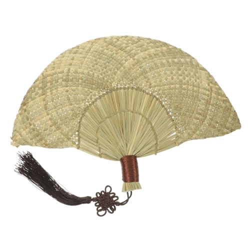 HOMOBABE Handgefertigter Handfächer aus Naturmaterialien Woven Summer Fan zur Wanddekoration Party und Fotorequisite für Warme HOMOBABE Handgefertigter Handfächer aus Naturmaterialien Woven Summer Fan zur Wanddekoration Party und Fotorequisite für Warme von HOMOBABE