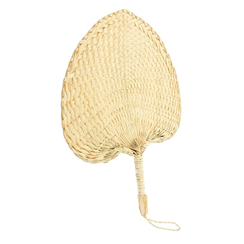 HOMOBABE Handgewebter Bambusfächer im Chinesischen Stil Leichter Dekorativer Handfächer als Wanddeko für Partys und Tänze Vintage Fächer aus Naturmaterialien von HOMOBABE