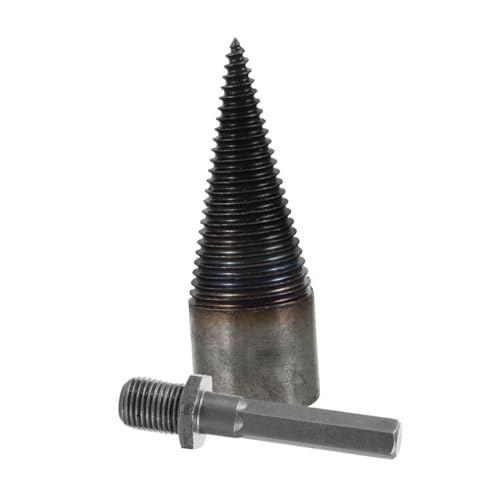 HOMOBABE Holzspalter Bohrer Robustes Brennholzbohrer Werkzeug aus Kohlenstoffreichem Kompatibel mit Handbohrmaschinen für Effizientes Spalten Bohren Vielseitig HOMOBABE Holzspalter Bohrer Robustes Brennholzbohrer Werkzeug aus Kohlenstoffreichem Kompatibel mit Handbohrmaschinen für Effizientes Spalten Bohren Vielseitig von HOMOBABE
