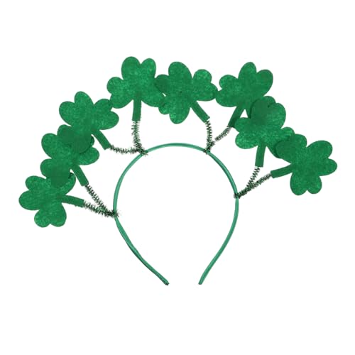 HOMOBABE Kleeblatt Haarschmuck Irisches Stirnband für Patrick's Day Festliches Accessoire mit Charmantem Design für Feiern und Passform für Kopf HOMOBABE Kleeblatt Haarschmuck Irisches Stirnband für Patrick's Day Festliches Accessoire mit Charmantem Design für Feiern und Passform für Kopf von HOMOBABE