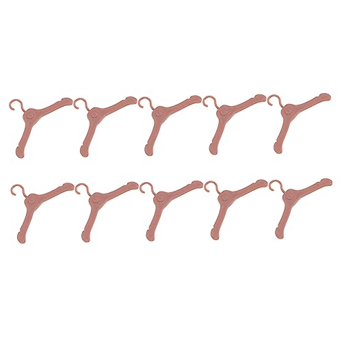 HOMOBABE Kleiderbügel Für Puppen 50 Stück Kunststoff Puppen Kleiderständer Miniatur Outfit Rack Kleidung Zubehör Für Spielzeug von HOMOBABE