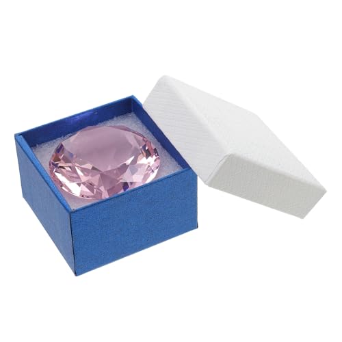 HOMOBABE Rosa Diamant Dekoration Diamant Kunstkristalle Hochzeitsdekor Künstliche Diamanten Dekoration Kristalldekorationen Tischdekorationen Für Brautpartys Glasdiamanten von HOMOBABE
