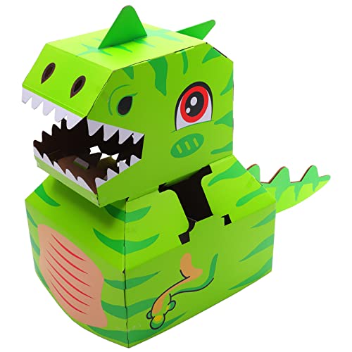 HOMOBABE Tragbare Selbstgemacht Dinosaurier Pappschachtel für Kinder Kreatives Bastelspielzeug Leicht und Stabil für Rollenspiele und Cosplay HOMOBABE Tragbare Selbstgemacht Dinosaurier Pappschachtel für Kinder Kreatives Bastelspielzeug Leicht und Stabil für Rollenspiele und Cosplay von HOMOBABE