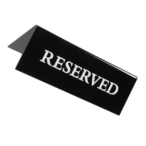 HOMOBABE Wasserdichte Acrylresschilder Schwarze Reservierte Sitzschilder Zeltstil Reservierte Stuhlmarkierungen Für Hochzeits Bankette Restauranttische HOMOBABE Wasserdichte Acrylresschilder Schwarze Reservierte Sitzschilder Zeltstil Reservierte Stuhlmarkierungen Für Hochzeits Bankette Restauranttische von HOMOBABE