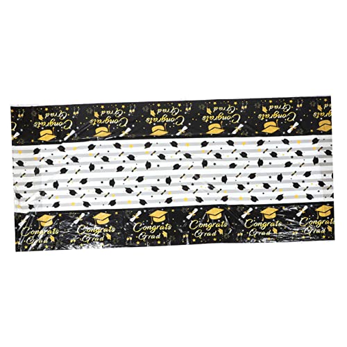 HOMOBABE abschluss tischdecke Abdeckung Tischdecke für Abschlussfeier bunt Party Einweg -Tischtücher Grad Tischdecke Graduiertenkleid Grad-Tischdecke Stoff Black HOMOBABE abschluss tischdecke Abdeckung Tischdecke für Abschlussfeier bunt Party Einweg -Tischtücher Grad Tischdecke Graduiertenkleid Grad-Tischdecke Stoff Black von HOMOBABE