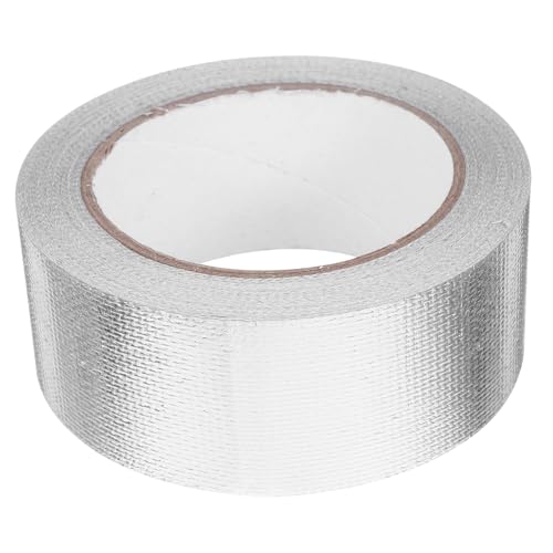 HOMOCONO 1 Rolle Hochtemperatur Aluminiumfolie Klebeband Selbstklebendes Isolierband Stark Haftend für Hvac Elektroanwendungen Silberfarben Verstärkt HOMOCONO 1 Rolle Hochtemperatur Aluminiumfolie Klebeband Selbstklebendes Isolierband Stark Haftend für Hvac Elektroanwendungen Silberfarben Verstärkt von HOMOCONO