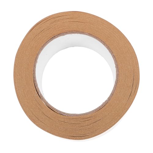 HOMOCONO 1 Rolle Kraftpapier Klebeband, Papier Packband Für Umzugskartons, Paketband, Packband, Braunes Kunst Rahmenband, Braunes Packpapier, Umzugsband, Bilderrahmenband, Kartonband von HOMOCONO