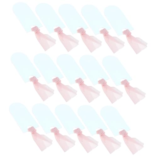 HOMOCONO 1 Satz Acryl Sitzplatzreservierungsschilder für Hochzeiten Leere Bogen Namensschilder mit Band Platzmarkierung für Feierliche Anlässe von HOMOCONO