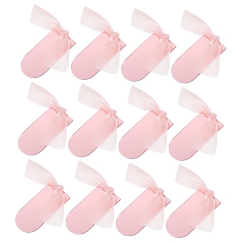 HOMOCONO 1 Satz Arched Acrylic Platzkarten Sitztags mit Ribbons für Reservierte Stühle Namensschilder für Partys Wiederverwendbare Schilder Spiegel Roségold von HOMOCONO