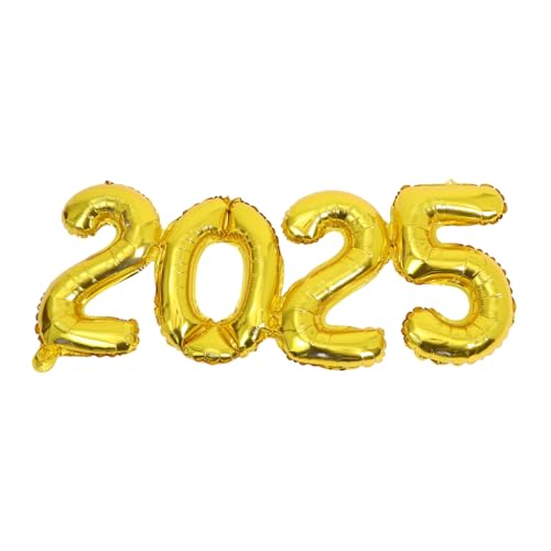 HOMOCONO 1 Set 2025 2025 Ballonparty Dekorative Ballons 2025 Neujahrsparty Zubehör 2025 Neujahrsparty Ballons Party Requisiten Neujahrsballon Für 2025 Ballondekorationen Partygeschenk von HOMOCONO