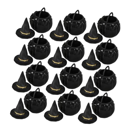 HOMOCONO 1 Set Hexenhut Eimerglas, Halloween Miniaturen Zum Basteln, Halloween Miniaturkessel, Halloween Minikessel, Mini Hauskessel, Miniaturkessel Aus Kunststoff HOMOCONO 1 Set Hexenhut Eimerglas, Halloween Miniaturen Zum Basteln, Halloween Miniaturkessel, Halloween Minikessel, Mini Hauskessel, Miniaturkessel Aus Kunststoff von HOMOCONO