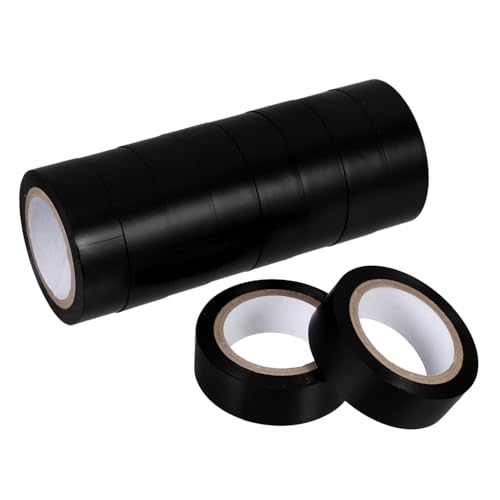 HOMOCONO 10 Rollen Wasserdichtes Isolierband PVC Klebeband Hohe Haftkraft für Kabelreparatur Elektroinstallation pro Hitzebeständig Vielseitig Einsetzbar HOMOCONO 10 Rollen Wasserdichtes Isolierband PVC Klebeband Hohe Haftkraft für Kabelreparatur Elektroinstallation pro Hitzebeständig Vielseitig Einsetzbar von HOMOCONO