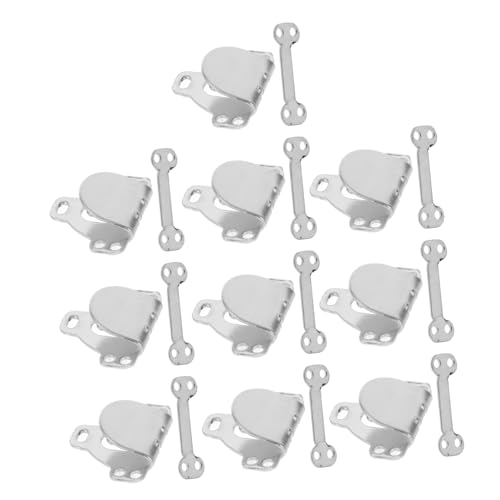 HOMOCONO 10 Sets Haken Und Ösenknopf, Metall Kleiderhaken, Metallhandwerk, Kleiderhaken, Rock Nähhaken, Knopfversteller Für Jeans, Haken Und Ösenverschlüsse Für Kleidung, Hosenhaken, HOMOCONO 10 Sets Haken Und Ösenknopf, Metall Kleiderhaken, Metallhandwerk, Kleiderhaken, Rock Nähhaken, Knopfversteller Für Jeans, Haken Und Ösenverschlüsse Für Kleidung, Hosenhaken, von HOMOCONO