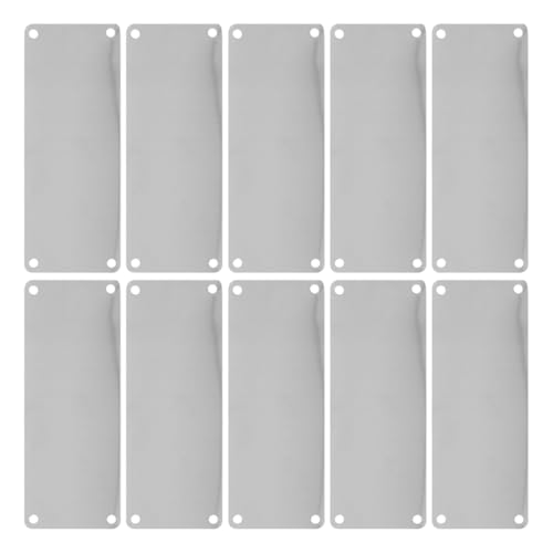 HOMOCONO 10 Stück Namensschild Robuste Blankoschilder aus für DIY Projekte und Professionelle Anwendungen mit Löchern Langlebig und Wetterbeständig HOMOCONO 10 Stück Namensschild Robuste Blankoschilder aus für DIY Projekte und Professionelle Anwendungen mit Löchern Langlebig und Wetterbeständig von HOMOCONO