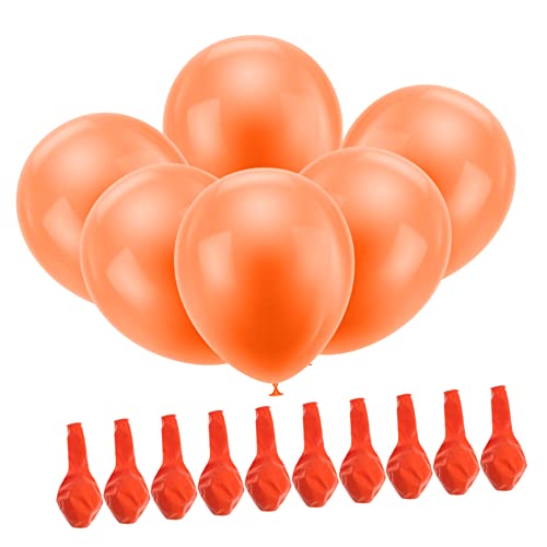 HOMOCONO 100 Stück Orangefarbene Luftballons Für Geburtstagsfeiern 305 Cm Luftballons Halloween Zubehör Partyzubehör Party Luftballons Dekoration Partygeschenke Party Latex von HOMOCONO