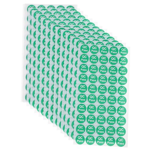 HOMOCONO 1000 Stück Qualitätsprüfetiketten, Produkt Bestanden Etiketten, Prüfaufkleber, Klebeetiketten, Manipulationsaufkleber, Versandetikettenpapier, Versandetiketten, Qc Aufkleber HOMOCONO 1000 Stück Qualitätsprüfetiketten, Produkt Bestanden Etiketten, Prüfaufkleber, Klebeetiketten, Manipulationsaufkleber, Versandetikettenpapier, Versandetiketten, Qc Aufkleber von HOMOCONO
