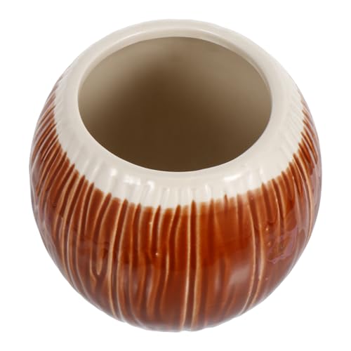 HOMOCONO 1Stück Kreativer Kokosnuss Trinkbecher Vielseitiger Cocktailbecher für Tee Saft und Alkohol für Bar Restaurant und Zuhause HOMOCONO 1Stück Kreativer Kokosnuss Trinkbecher Vielseitiger Cocktailbecher für Tee Saft und Alkohol für Bar Restaurant und Zuhause von HOMOCONO