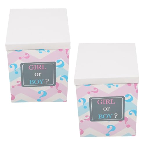HOMOCONO 2 Stück Geschlecht Offenbarungs Ballonbox für Babyparty Dekorationen Faltbare Boxen für Jungen und Sicherer Papiermaterial Kreative HOMOCONO 2 Stück Geschlecht Offenbarungs Ballonbox für Babyparty Dekorationen Faltbare Boxen für Jungen und Sicherer Papiermaterial Kreative von HOMOCONO