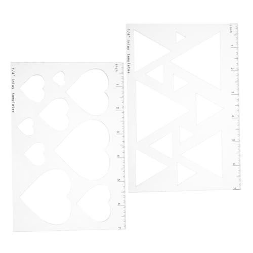 HOMOCONO 2 Stück Holzarbeiten Inlay Templates für Präzise Fräsarbeiten Herz und Design für Diy Projekte und Professionelle Holzverarbeitung HOMOCONO 2 Stück Holzarbeiten Inlay Templates für Präzise Fräsarbeiten Herz und Design für Diy Projekte und Professionelle Holzverarbeitung von HOMOCONO